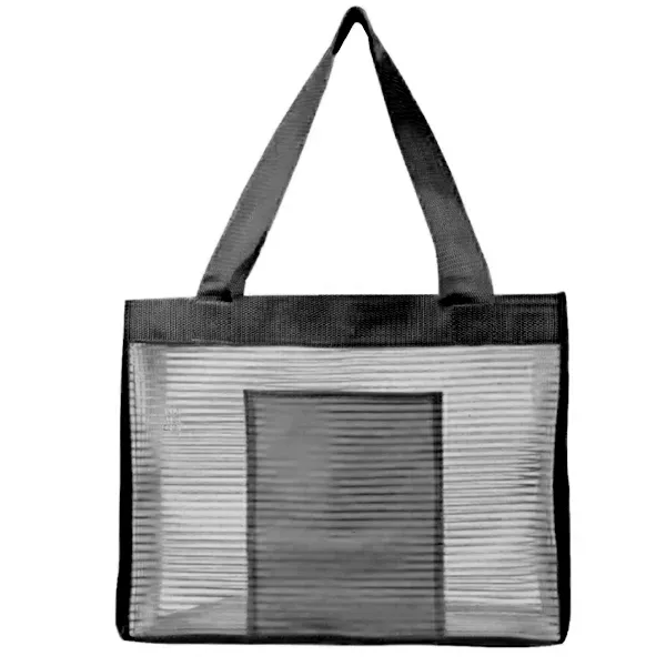 Sheer Striped Tote Bag 4