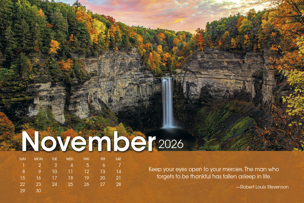 Triumph® Calendars Scenic Moments Large Desk Calendar 18