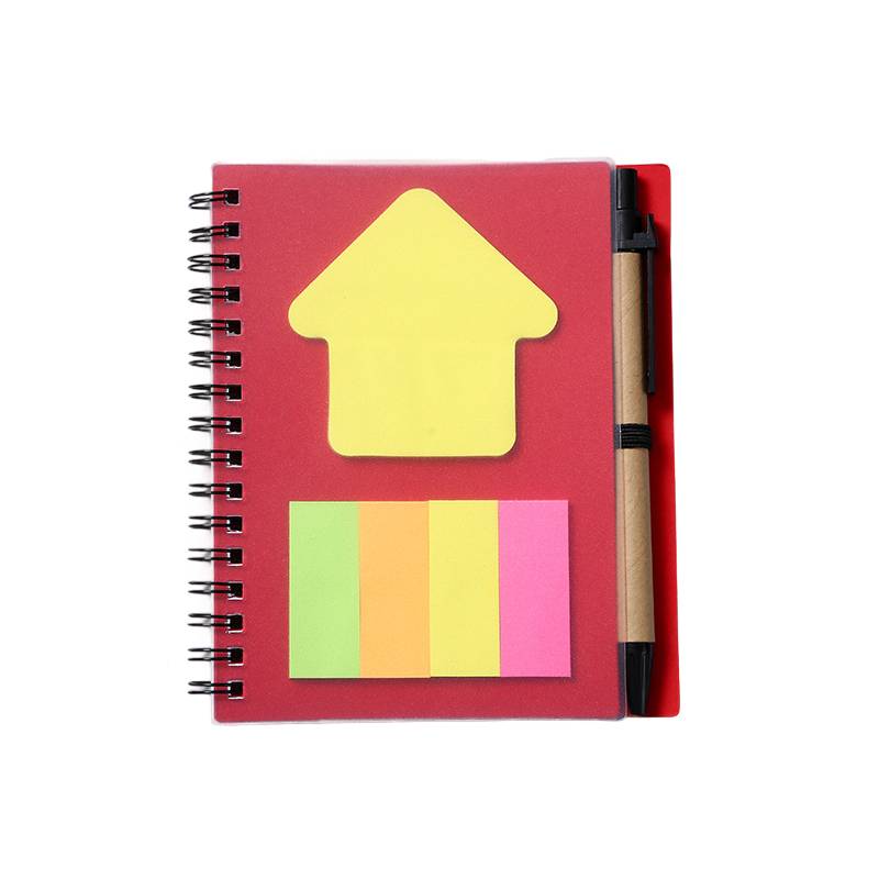 A6 Spiral Notebook W/ Pens & Sticky Notes 8