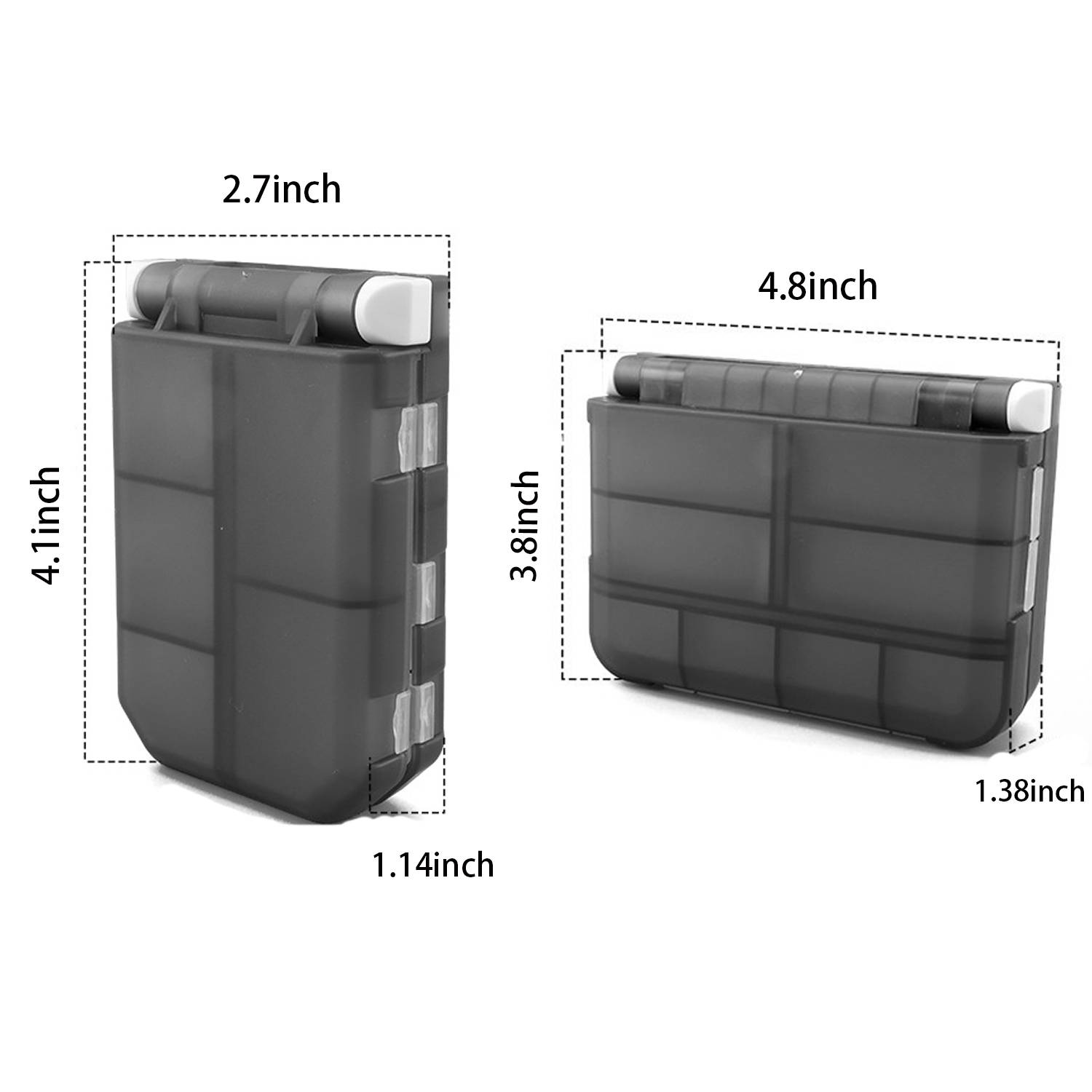 Waterproof Fisheing Lure Tackle Box W/ Compartments 6