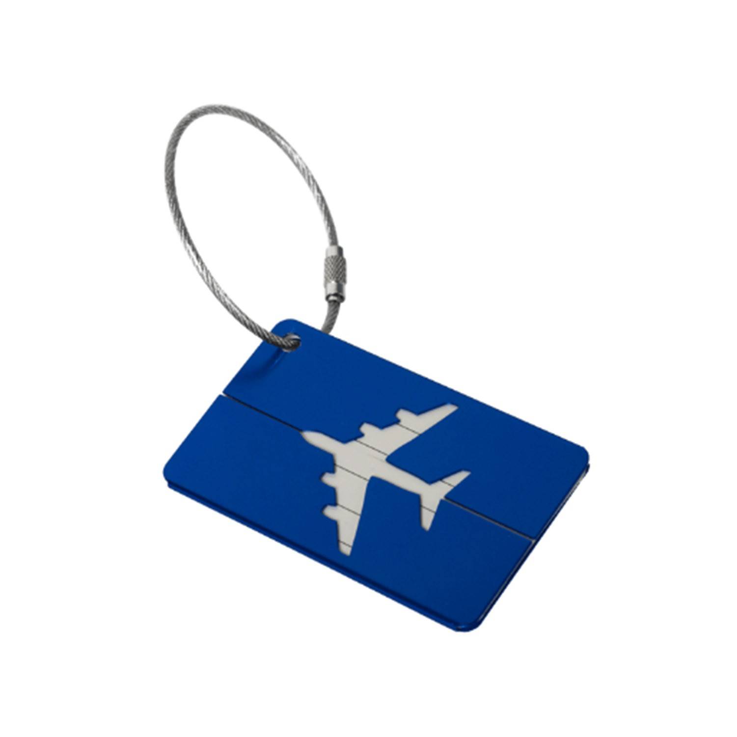 Aircraft-shaped Aluminum Luggage Tag 8