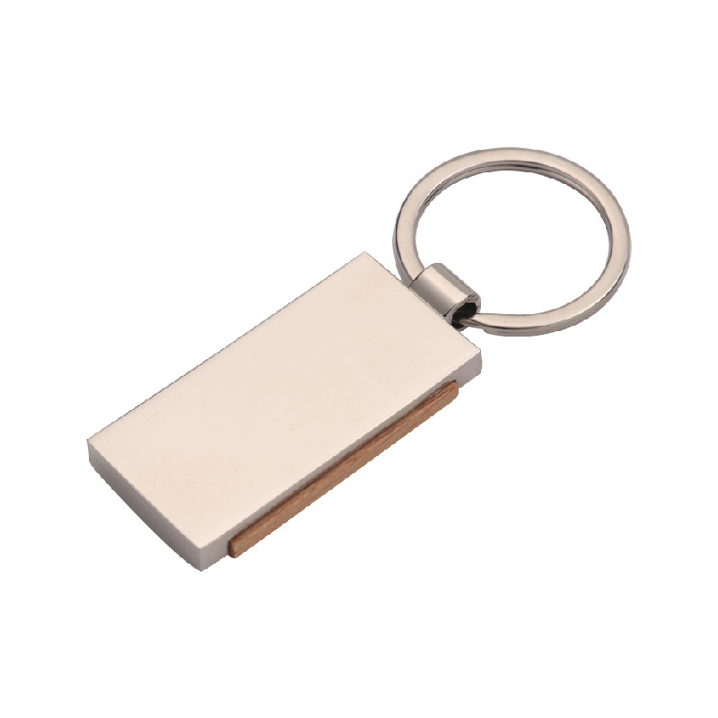 Bamboo Rectangle Keyring