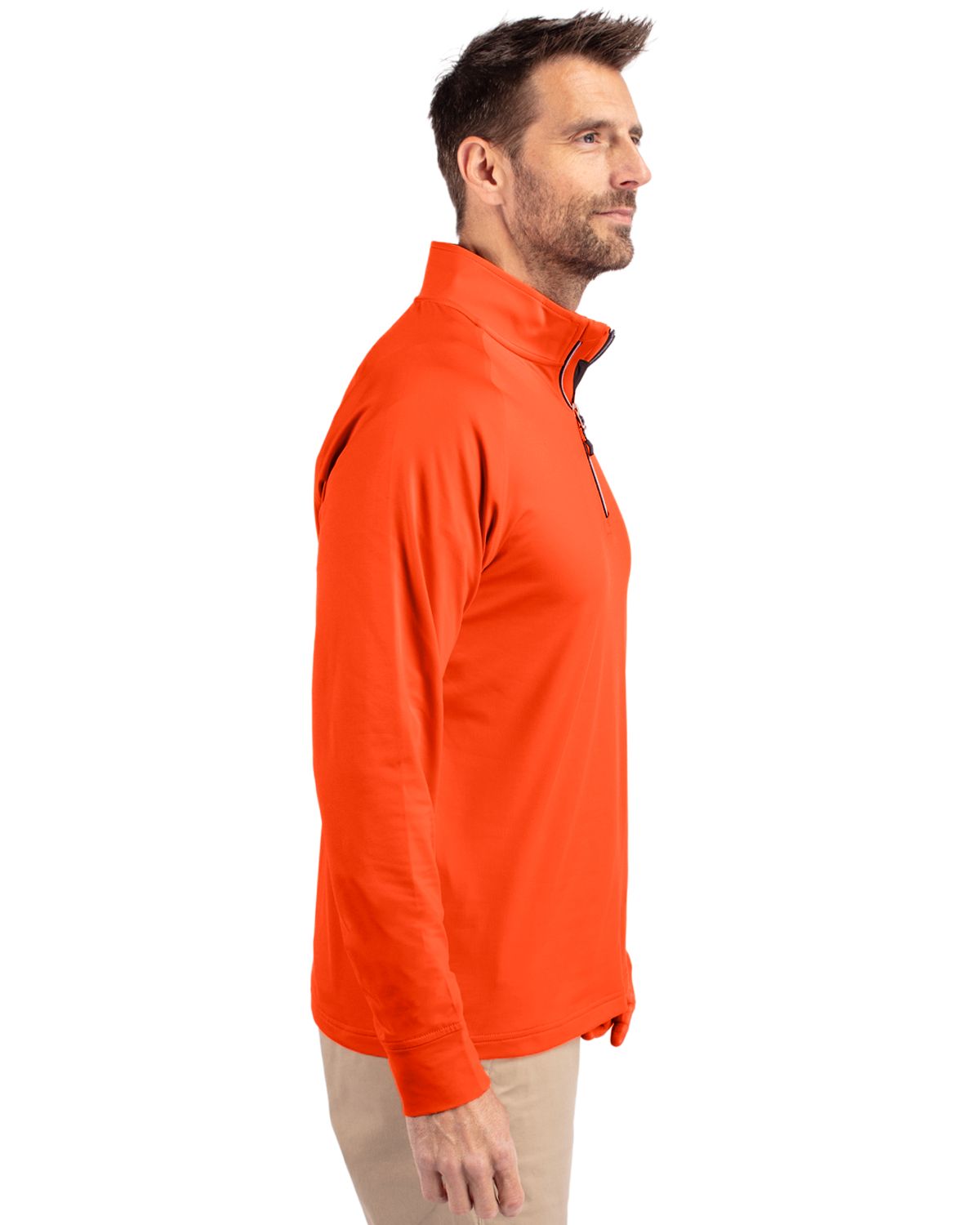 Cutter & Buck Adapt Recycled Soft Knit Stretch  Mens Quarter Zip Pullover 13