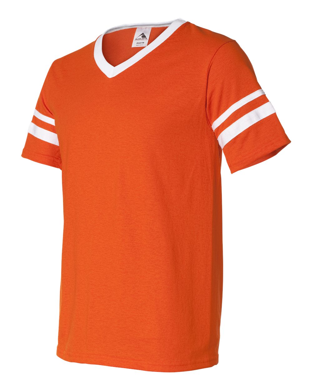 V-Neck Jersey with Striped Sleeves - 360 89
