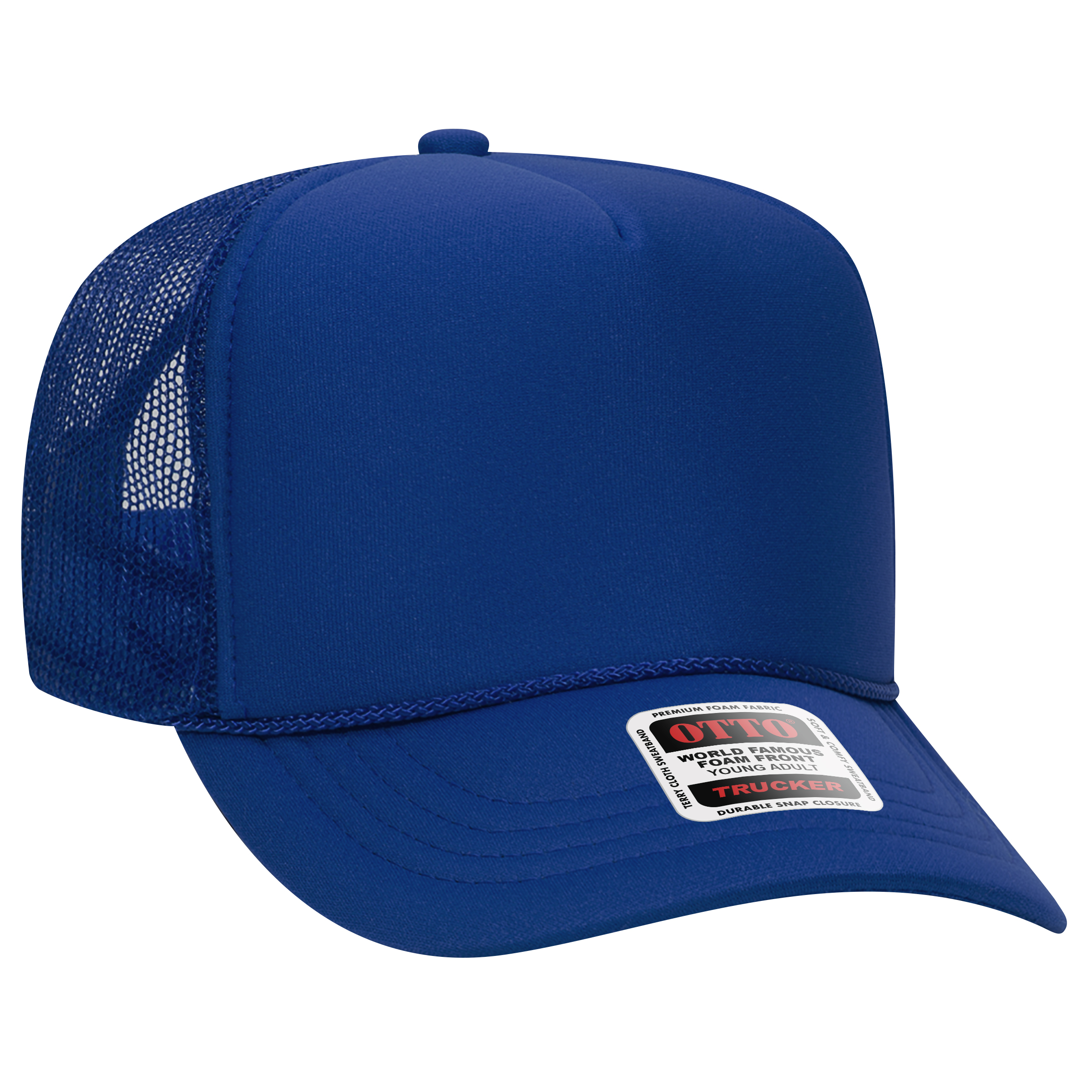 OTTO CAP® 5 Panel High Crown Mesh Back Trucker Hat 97