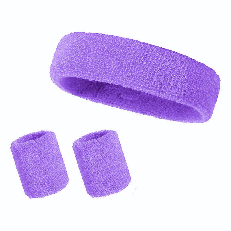 3 Pieces Sweatband Set Sports Headband Wristband Set 1