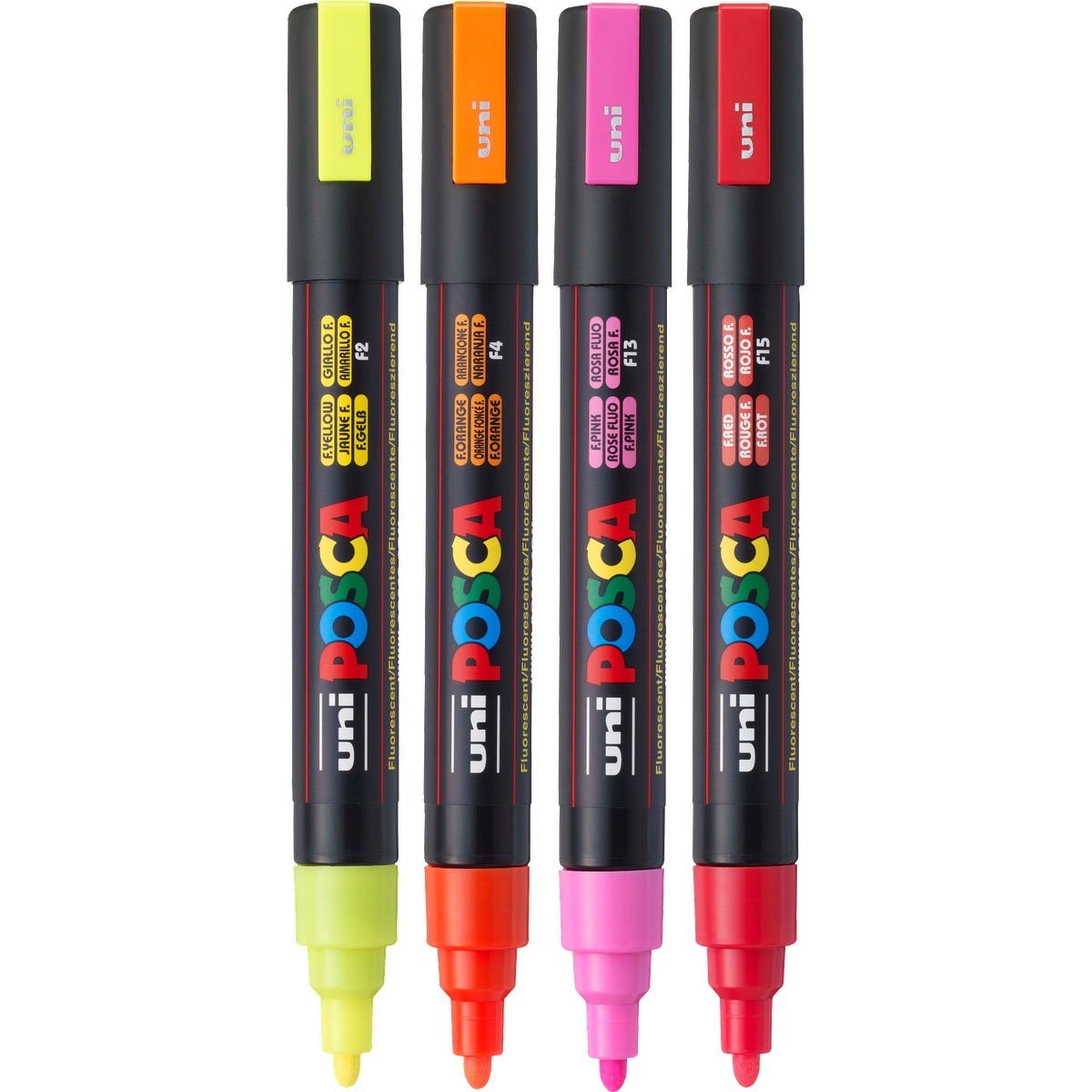 POSCA 4 Piece Neon Marker Set with Bag 2