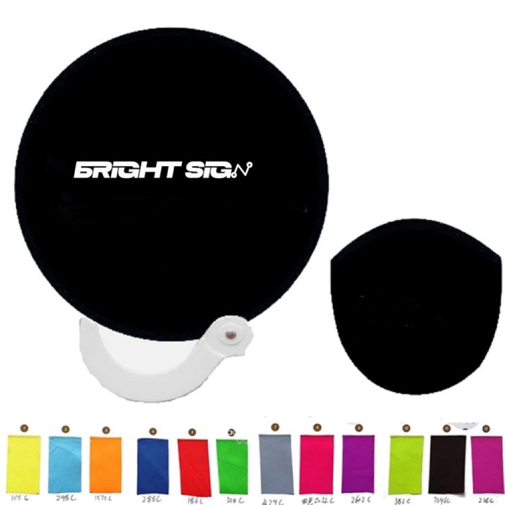 8-Inch Foldable Round Handheld Fan Pop-Up Frisbee Style 4