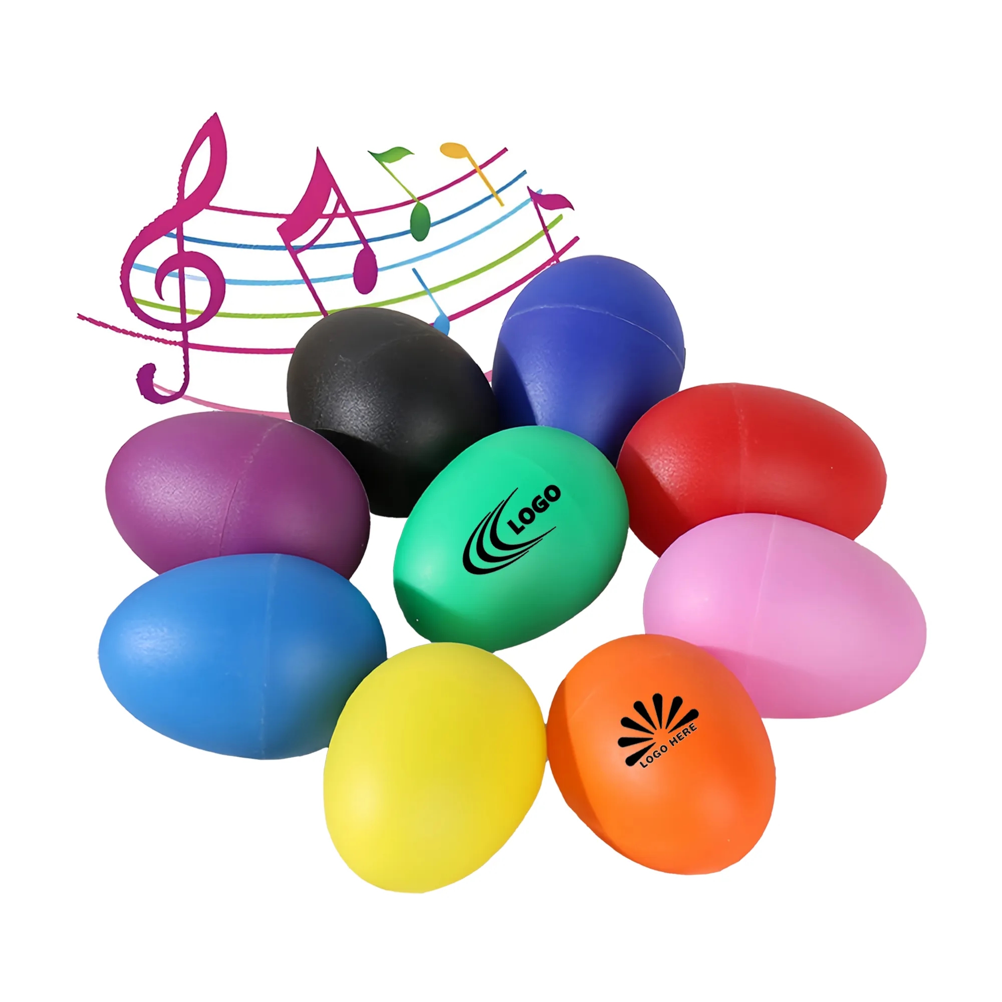 Colorful Plastic Music Eggs Shaker for Kids 3