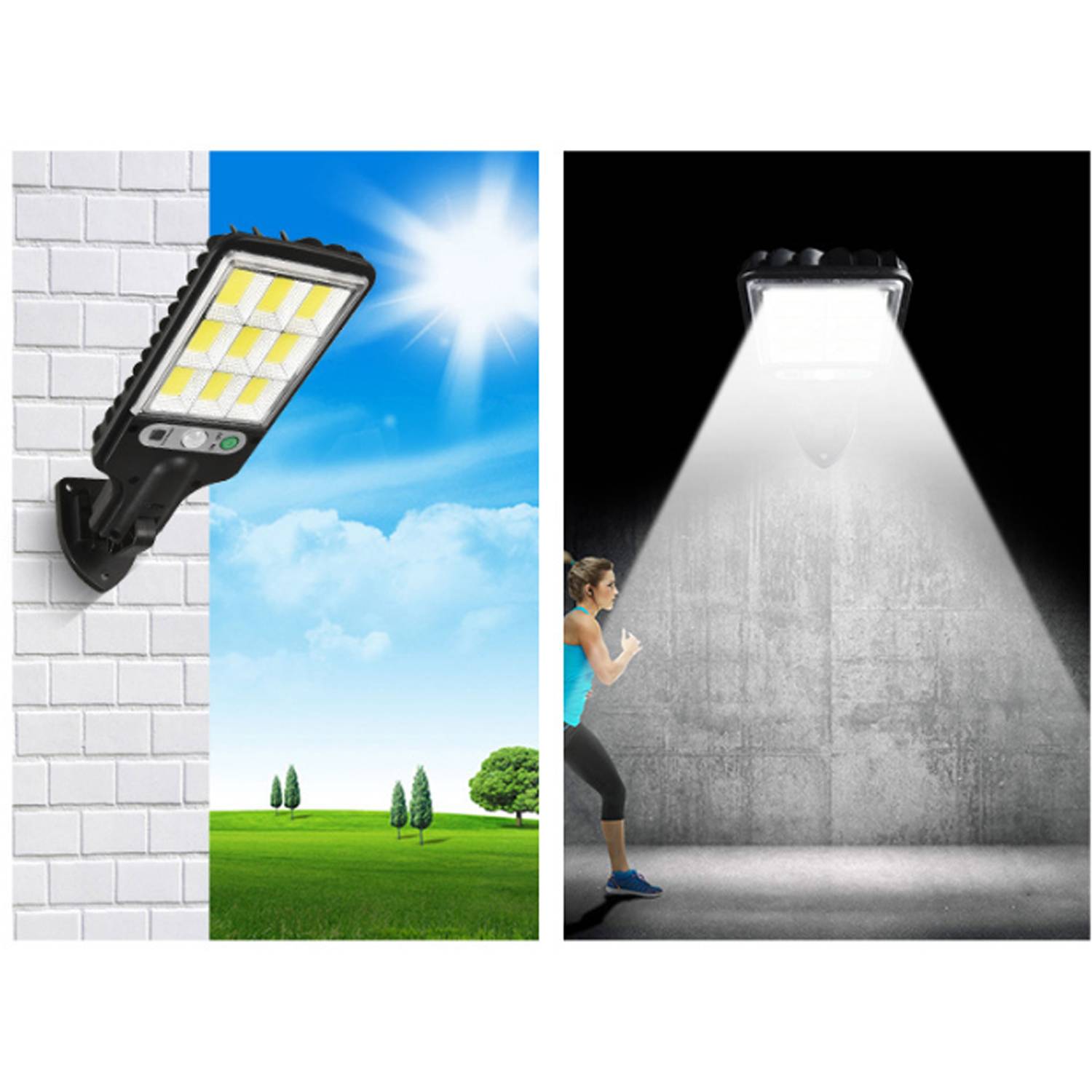 Solar Street Lamp Outdoor Waterproof 3 Lighting Modes 4
