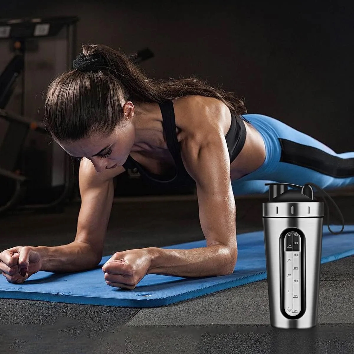 Stainless Steel Protein Shaker Bottle 3