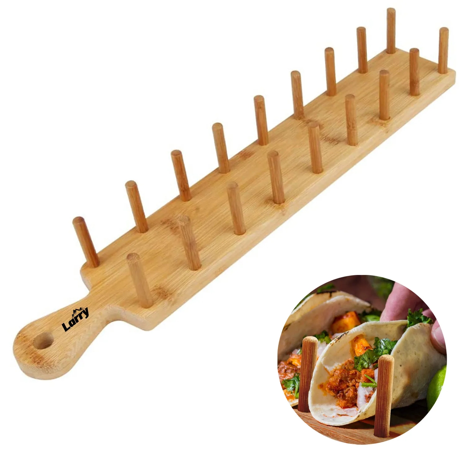 Bamboo Taco Tray 3
