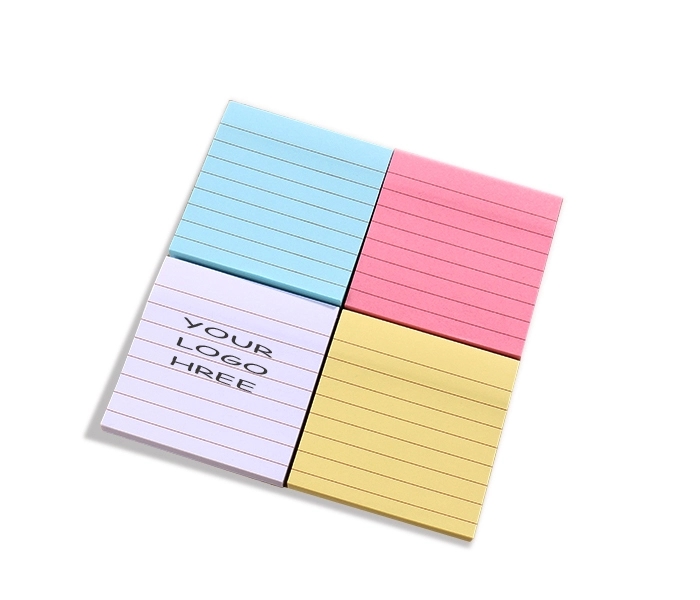 Colorfull Adhesive Sticky Note Pads - 3" x 3" 4