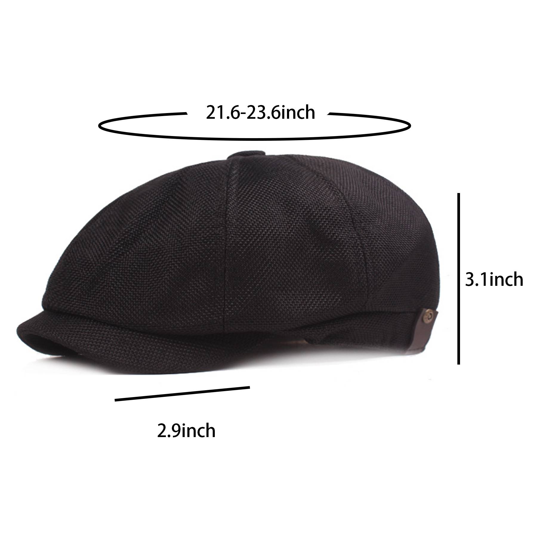 Men's Cotton and Linen Newsboy Cap 7
