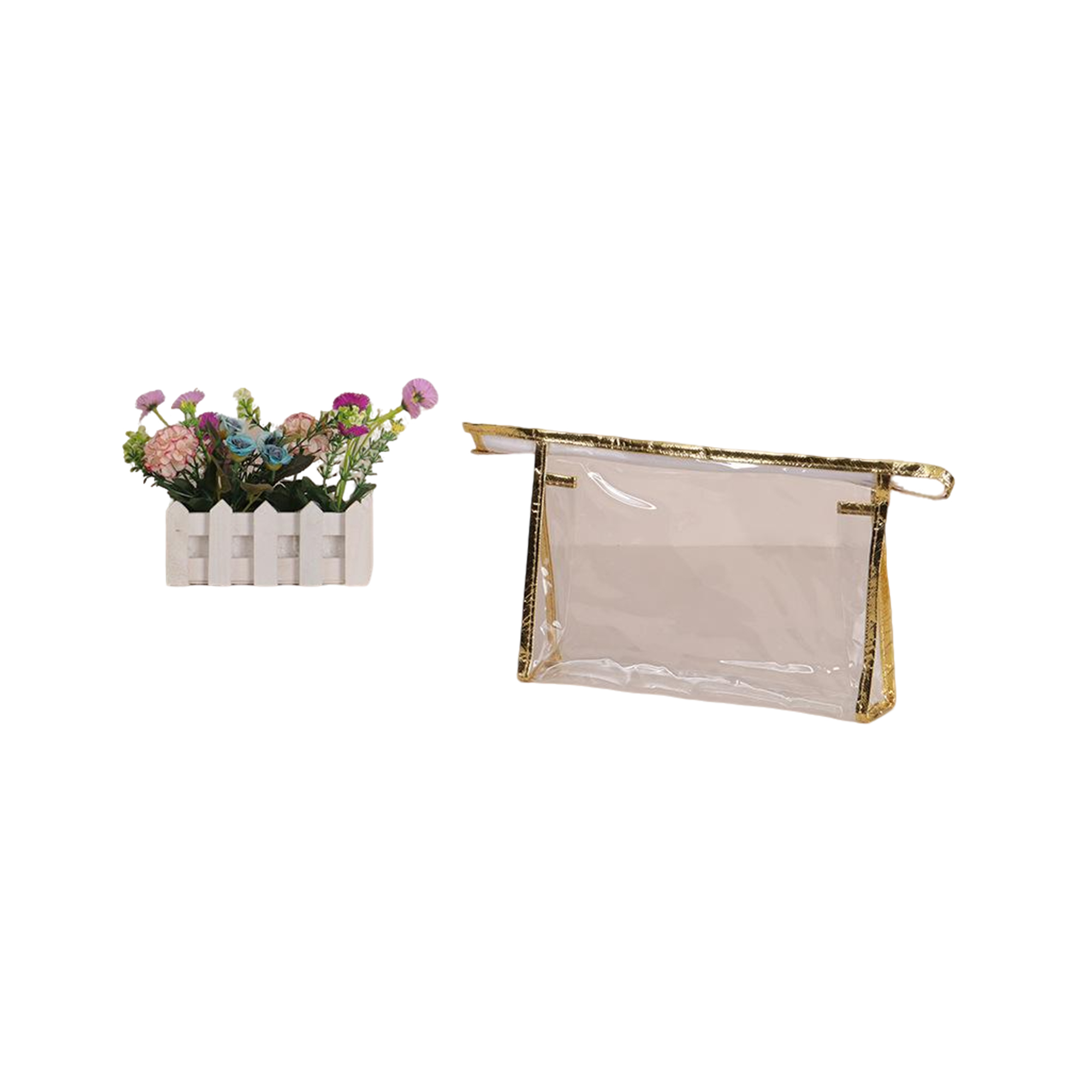 Clear PVC Zipper Pouch Travel Toiletry Bag 7
