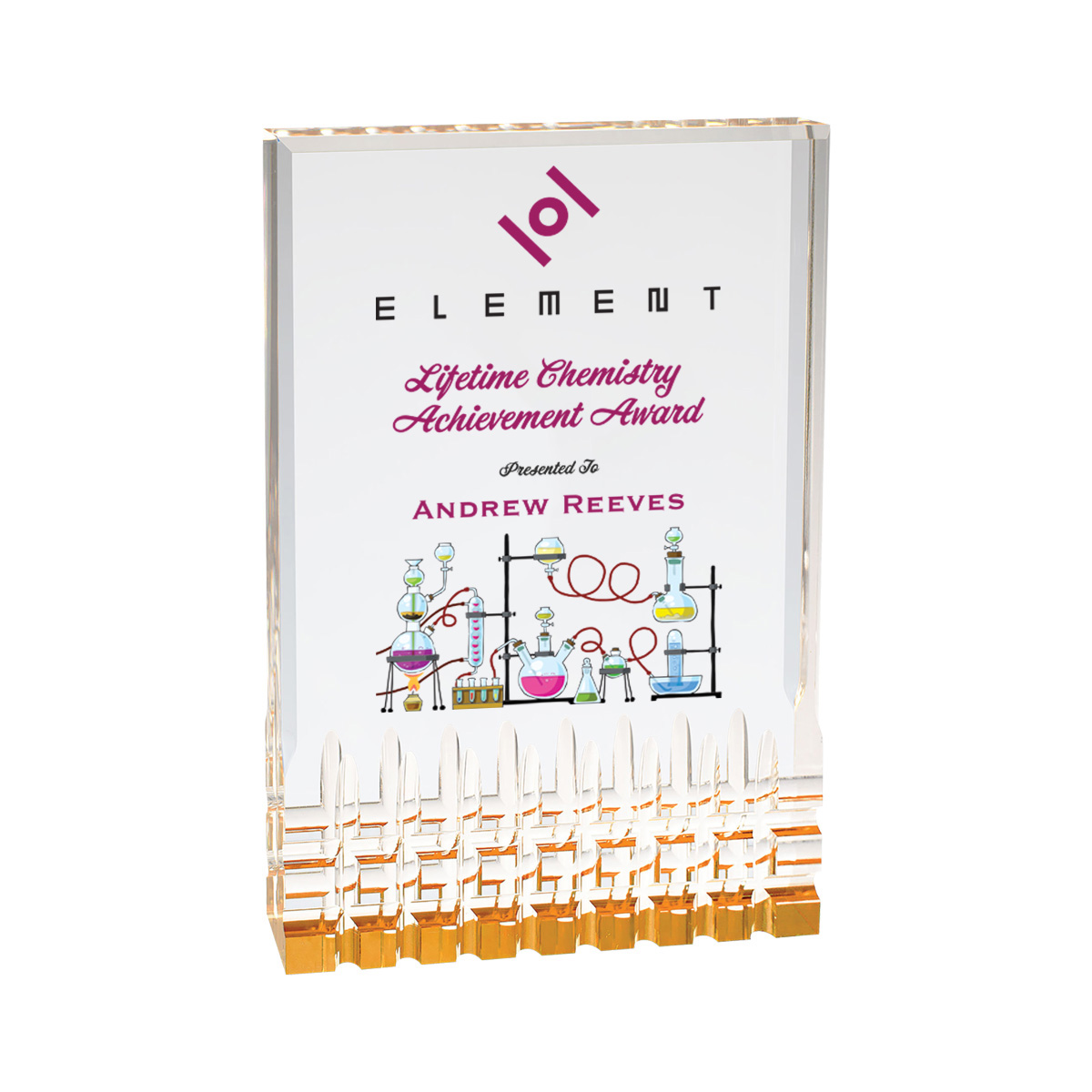 6" x 8" Gold Mirage Acrylic