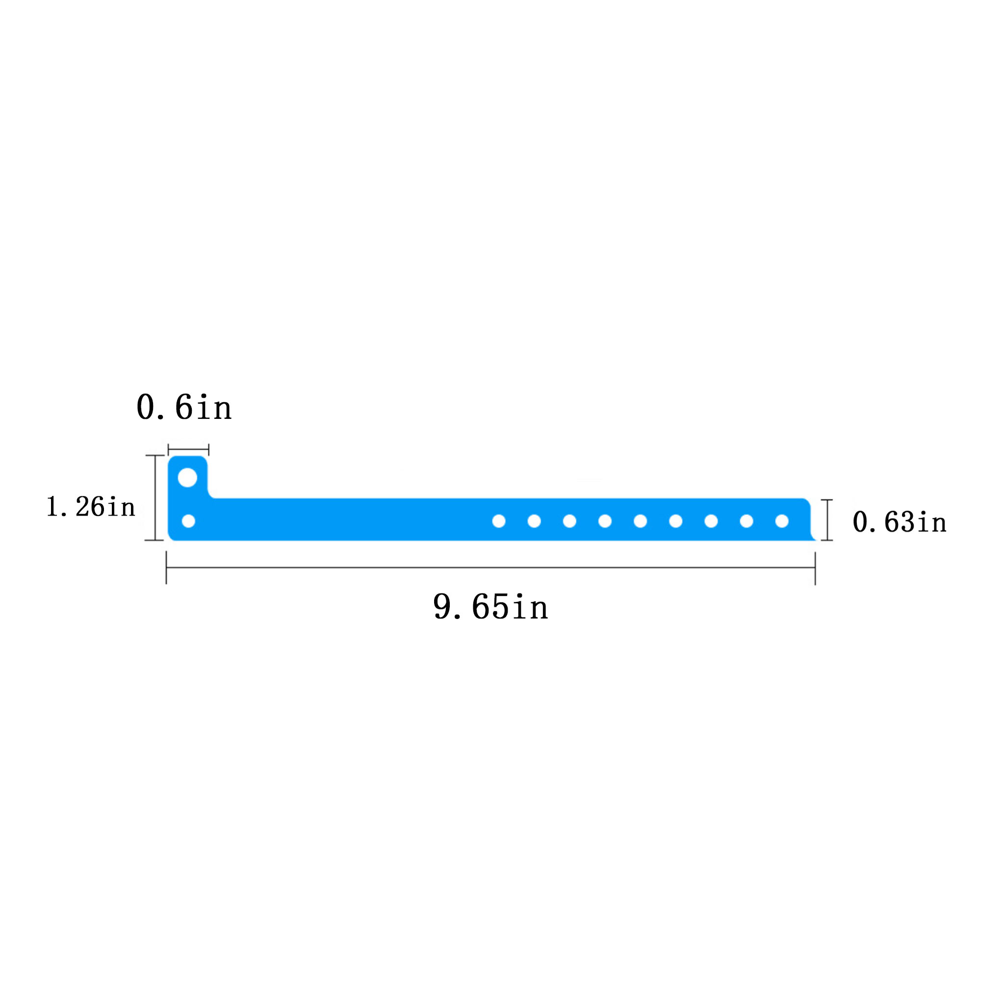 Adjustable L-Shaped PVC Wristbands 2