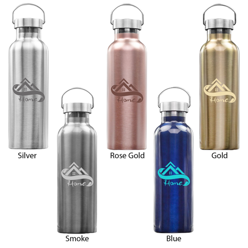 Canteen-style Stainless Steel Water Bottle - Double Wall, custom water bottle with logo imprint 6