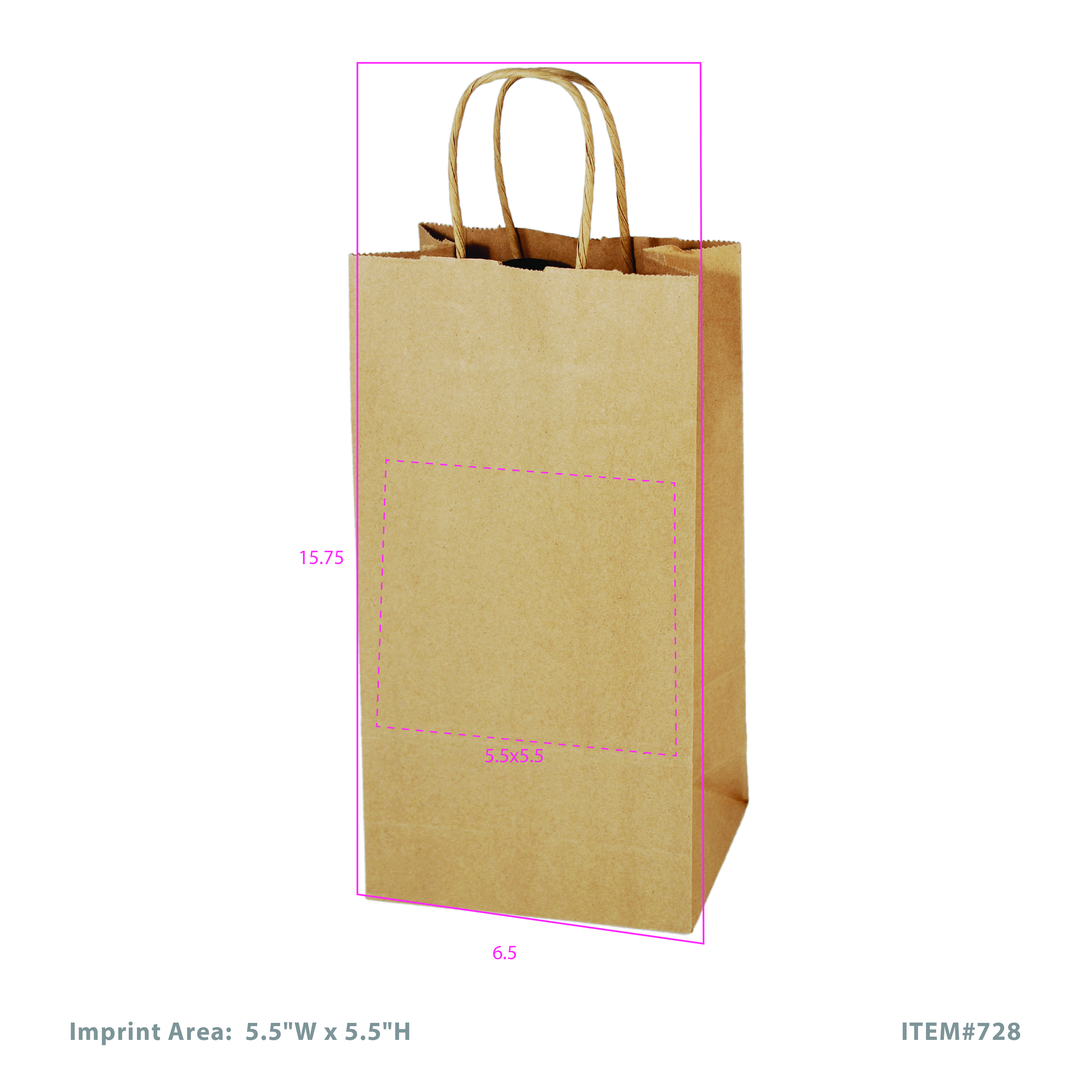 2-Bottle Kraft Bag 4