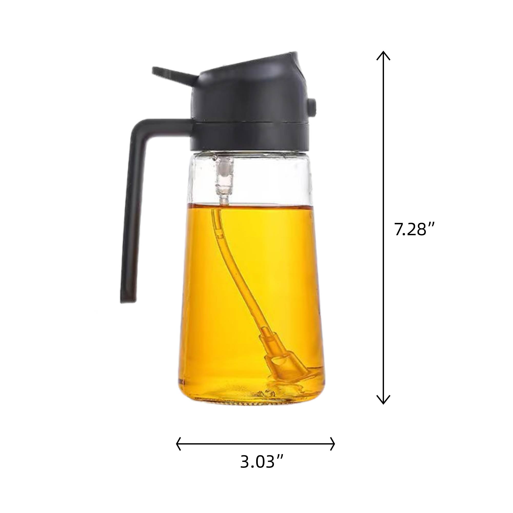 16oz Kitchen Glass Oil Spray Bottle 3