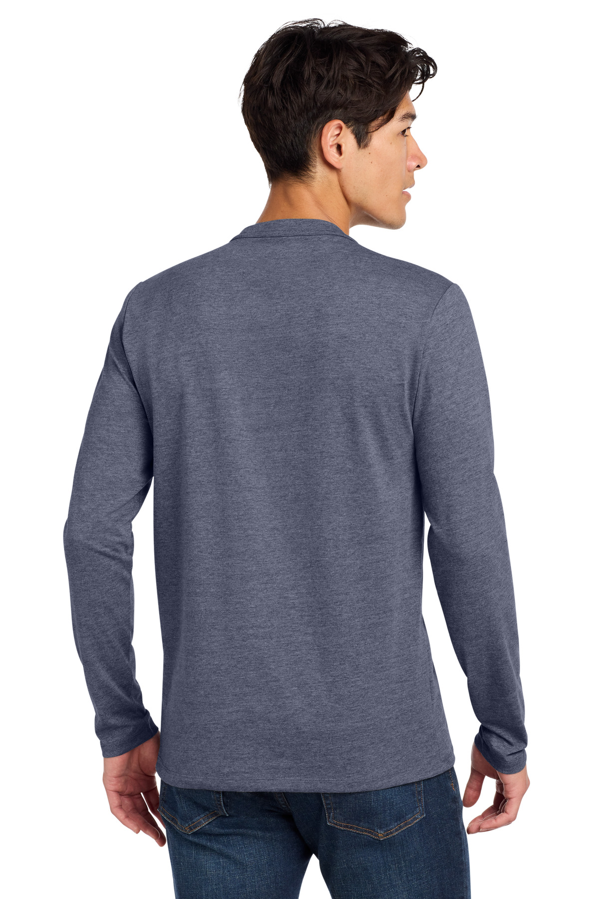 New Era Heritage Blend Long Sleeve Crew Tee. NEA102 29