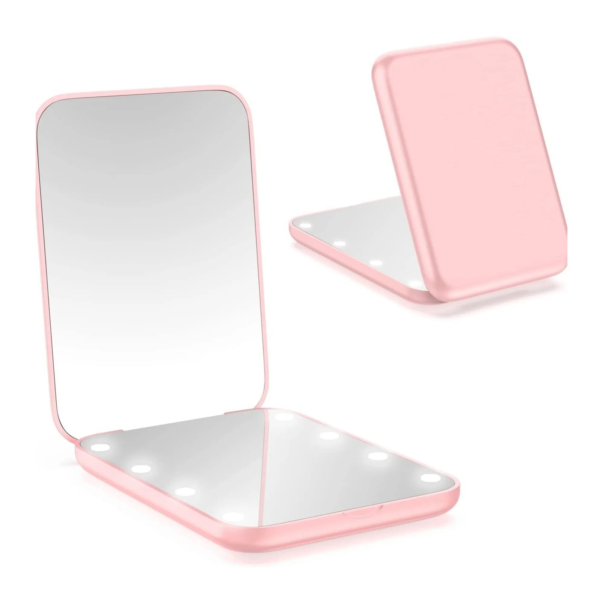 Portable Handheld Folding Makeup Mirror With Led Light 6