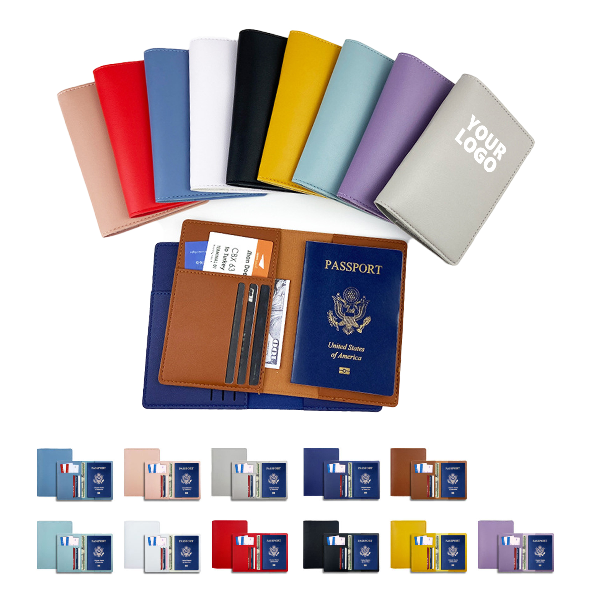 PU Leather Passport Holder 2