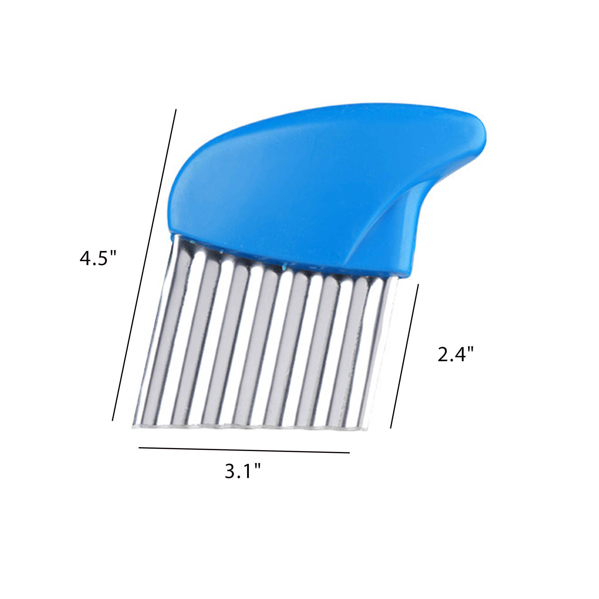 Stainless Steel Crinkle Cutter Potato Slicer 5