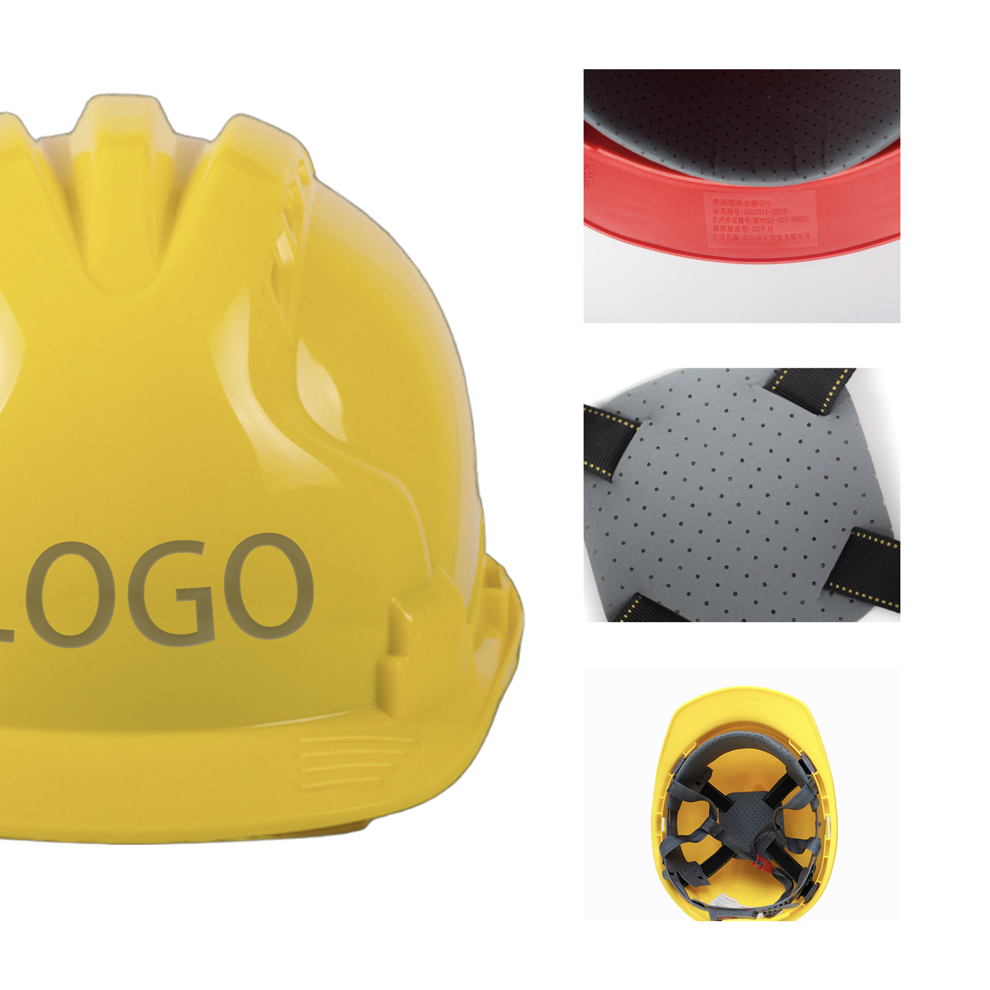 MOQ 100 PCS Impact - Resistant Plastic Safety Helmet 2
