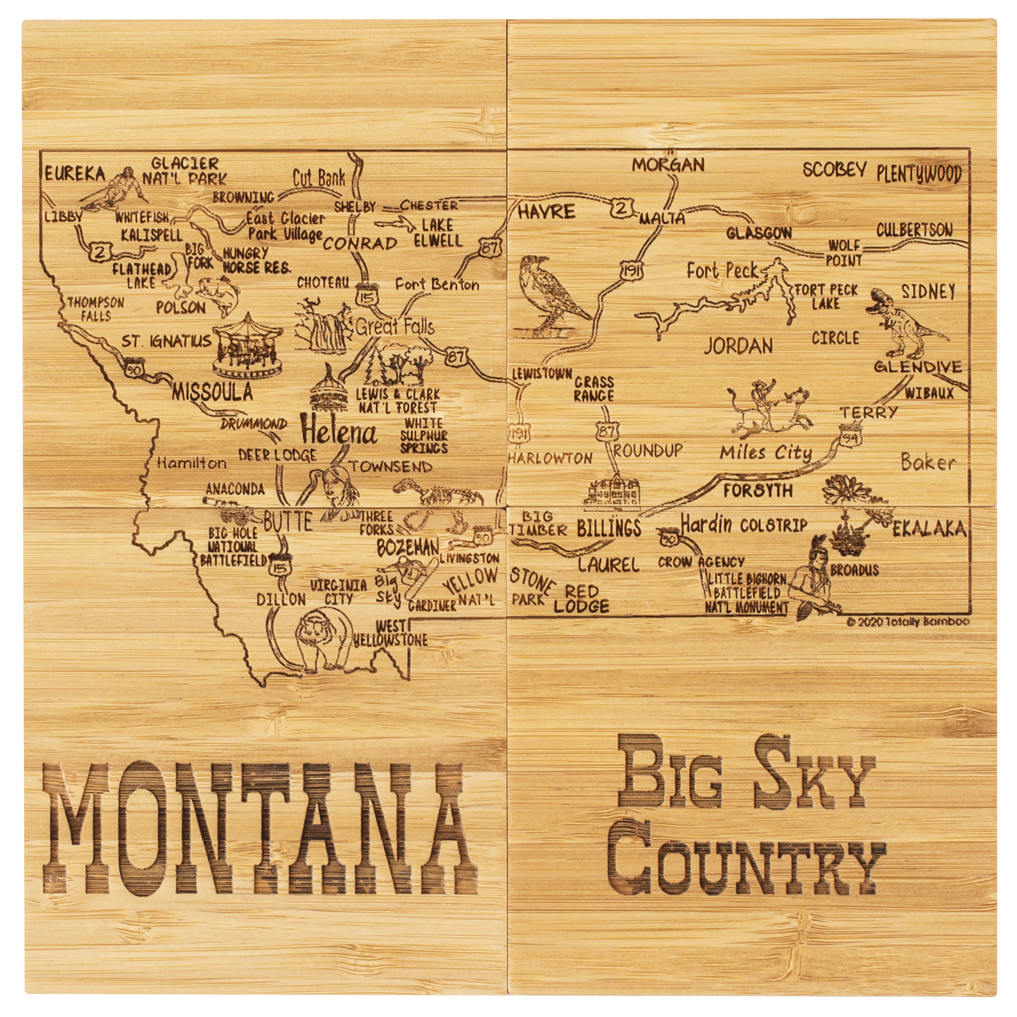 Montana Puzzle Coaster Set 10