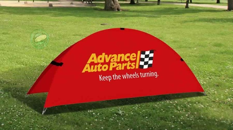 Half Moon Banner™, Pop Up A Frame - 30.5"W x 30.5"H 2