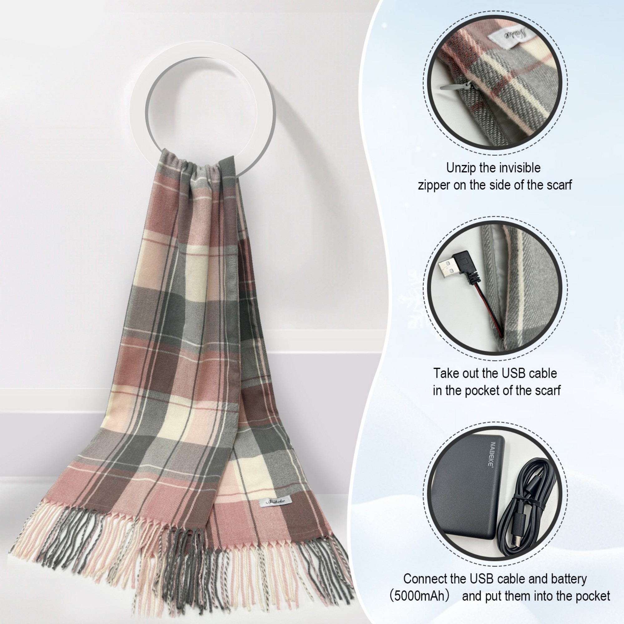 Winter Electric Heating Scarf 6