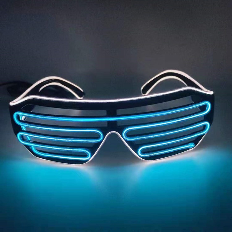Light-Up Glow LED Slotted Glasses 5