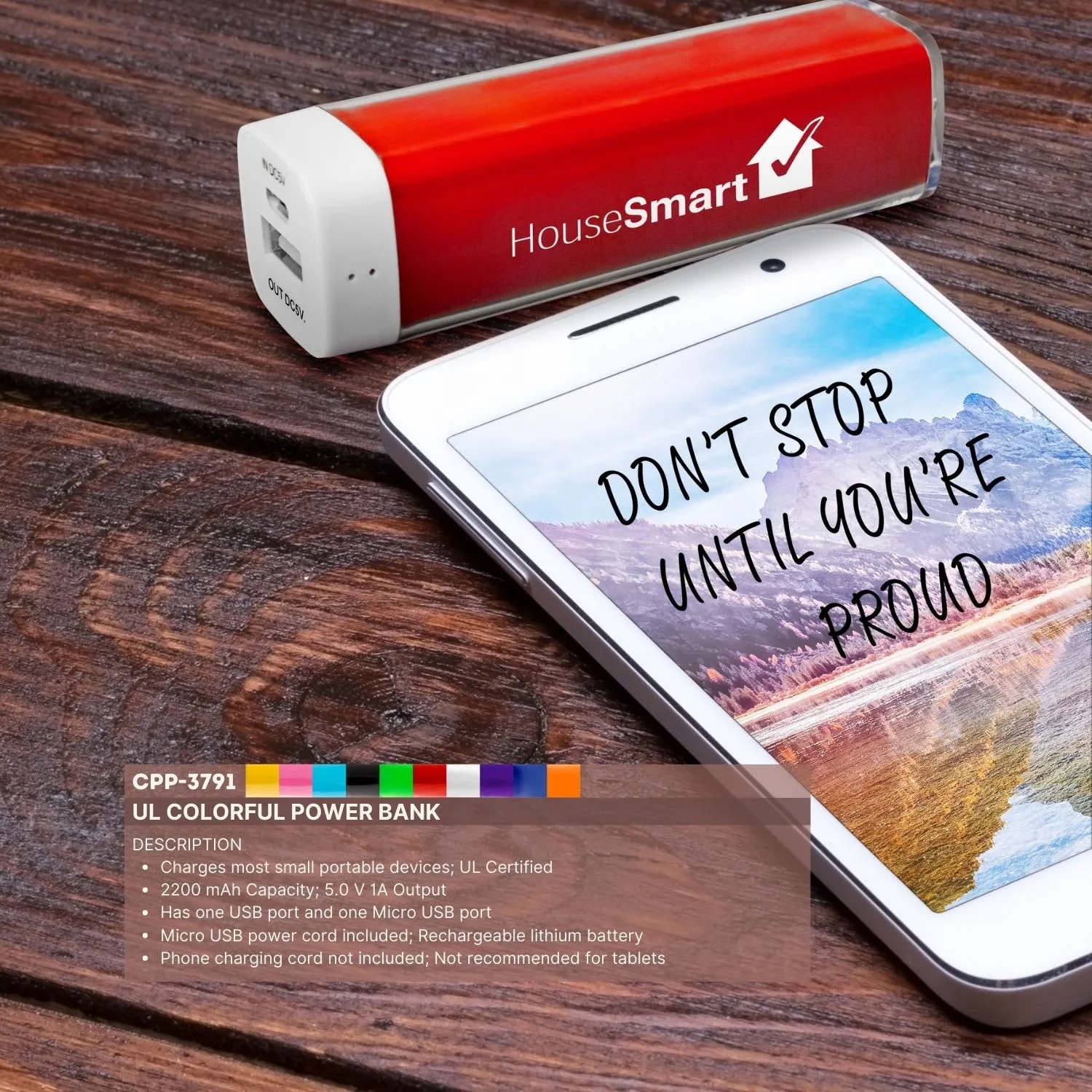 UL COLORFUL POWER BANK 16