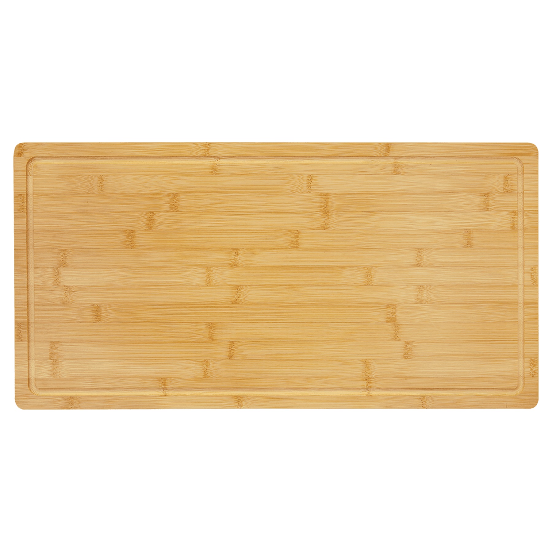 23 3/4" x 12" Bamboo Cutting Board with Drip Ring 1