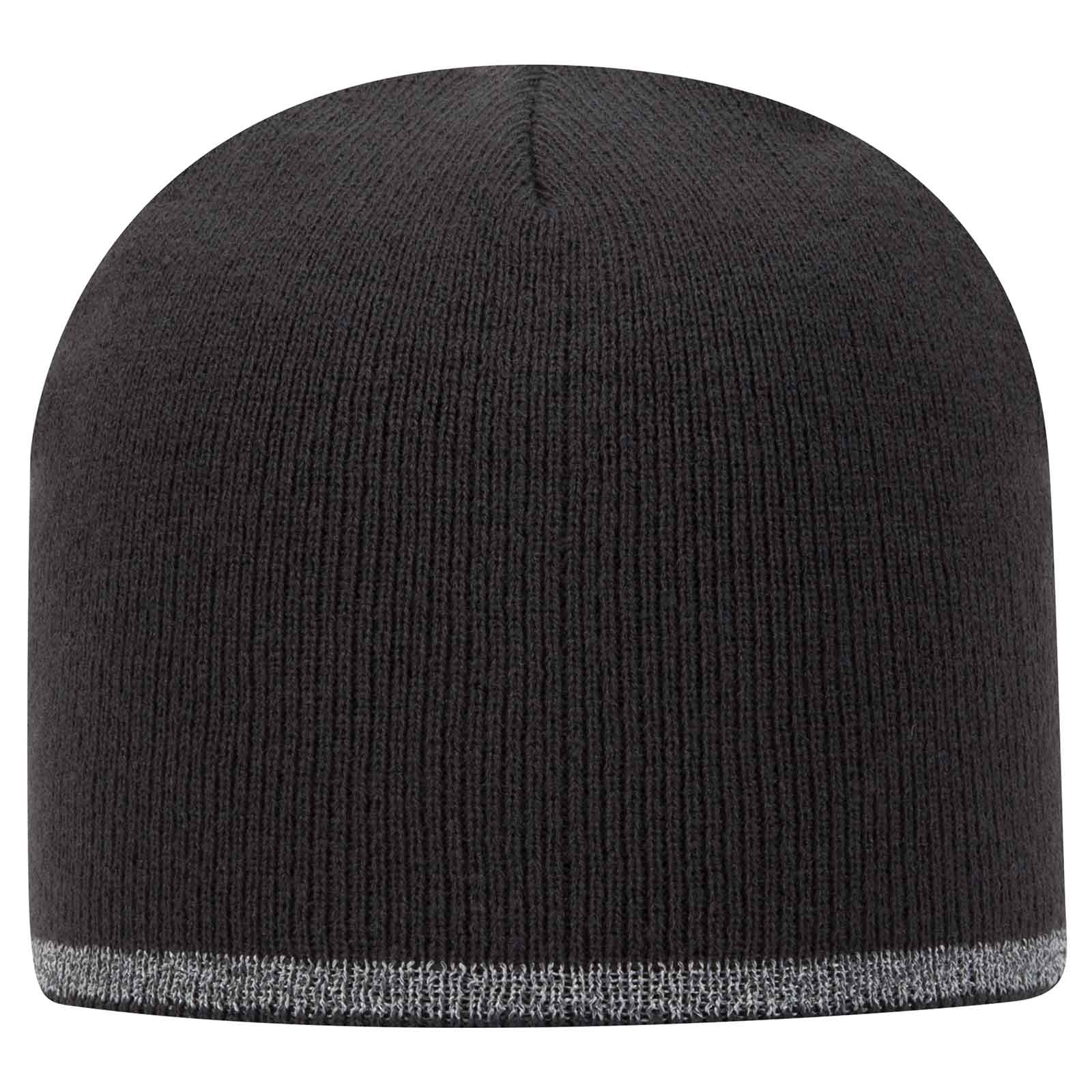 OTTO CAP 9" Classic Knit Beanie w/ Reflective Stripe 15
