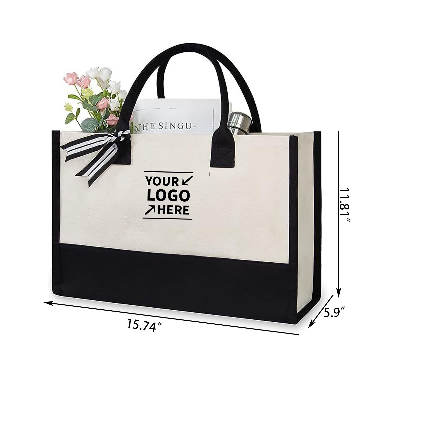 Ladies' Handbag, custom tote bag with logo imprint 3