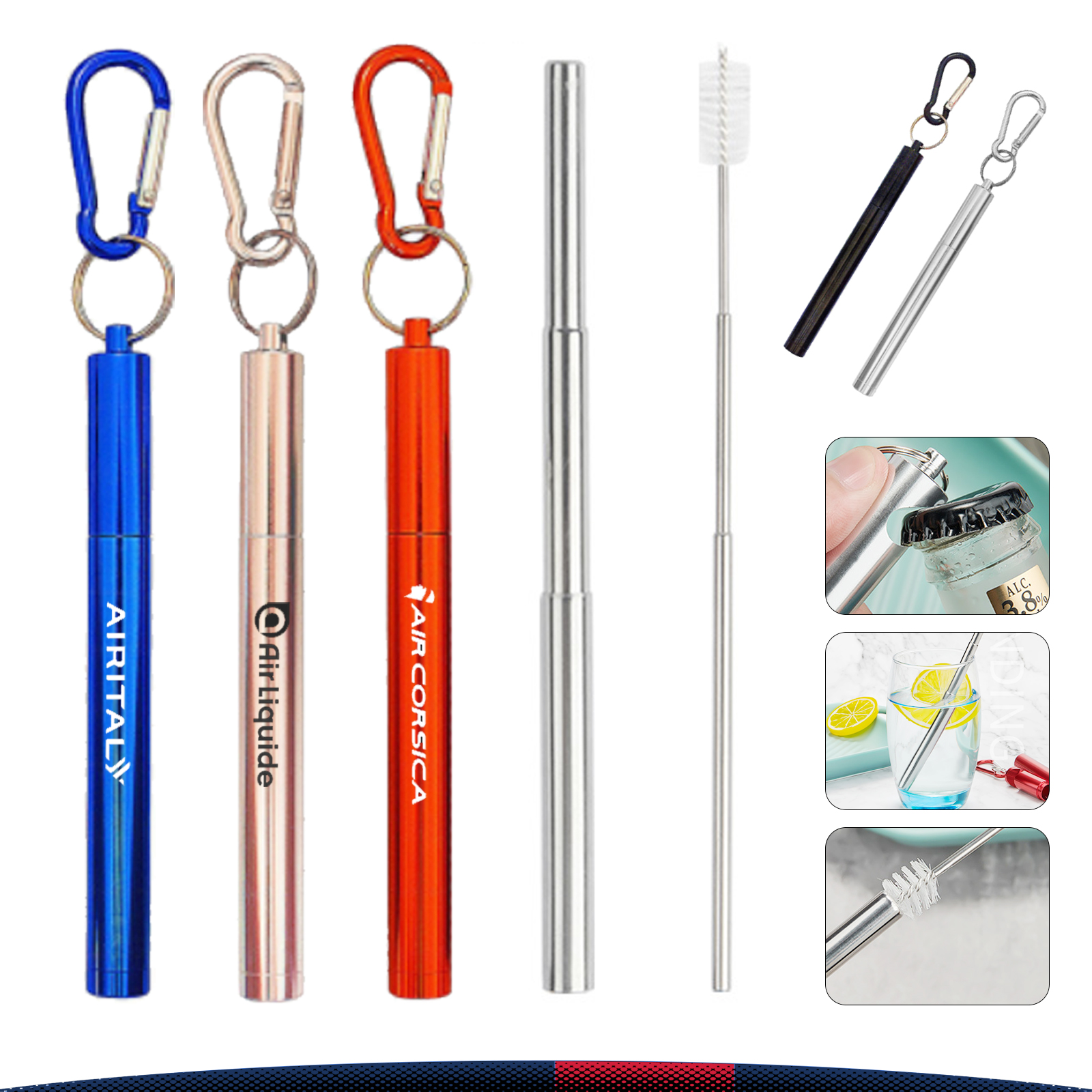 Telescopic Straw with Opener 4