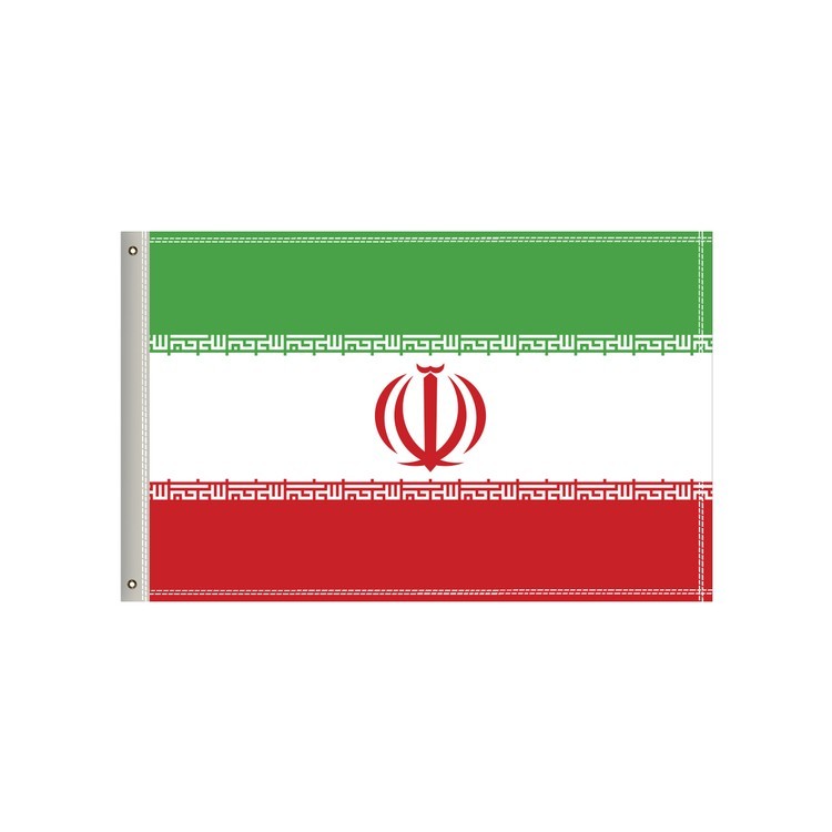 National Flag, Iran, Double-Sided - 36"W x 24"H 2