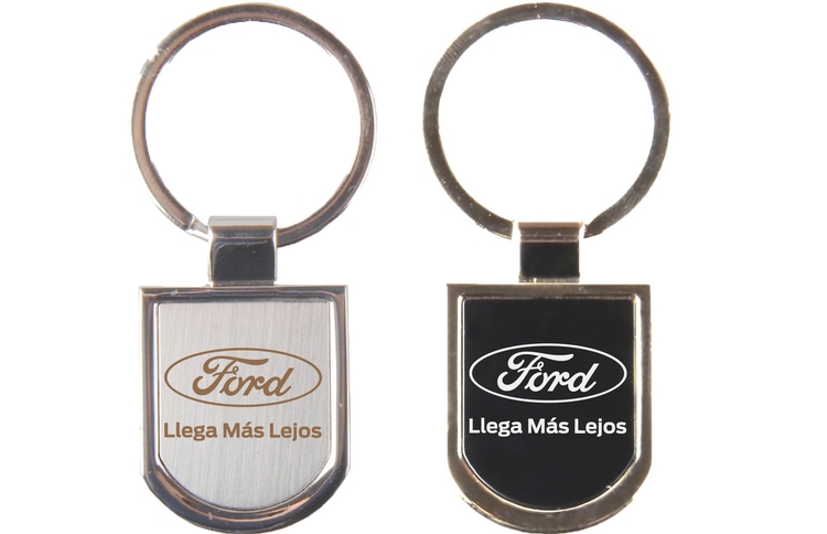 Chrome metal key holder