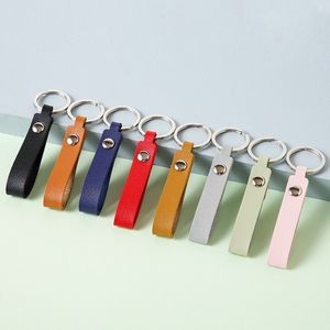 Elegant PU Leather Keychain With Functional Key Ring Design 10