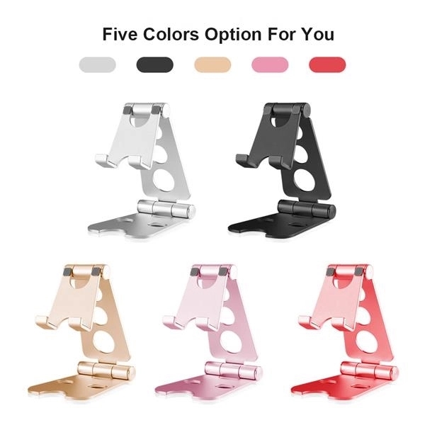 Desktop Foldable Dual Rotation Tablet Mobile Phone Holder 2