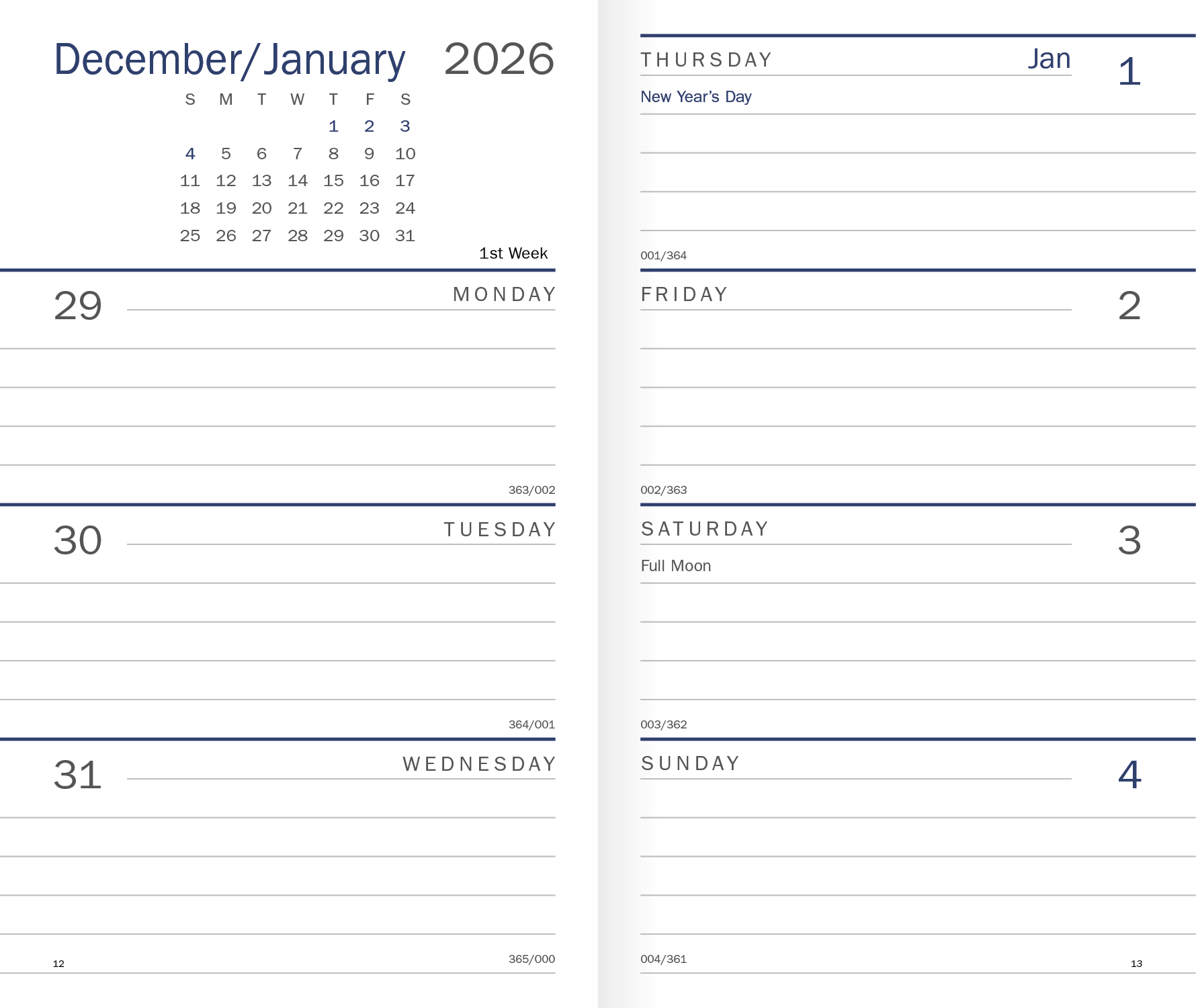 Triumph® Calendars Classic Weekly Pocket Planner 15
