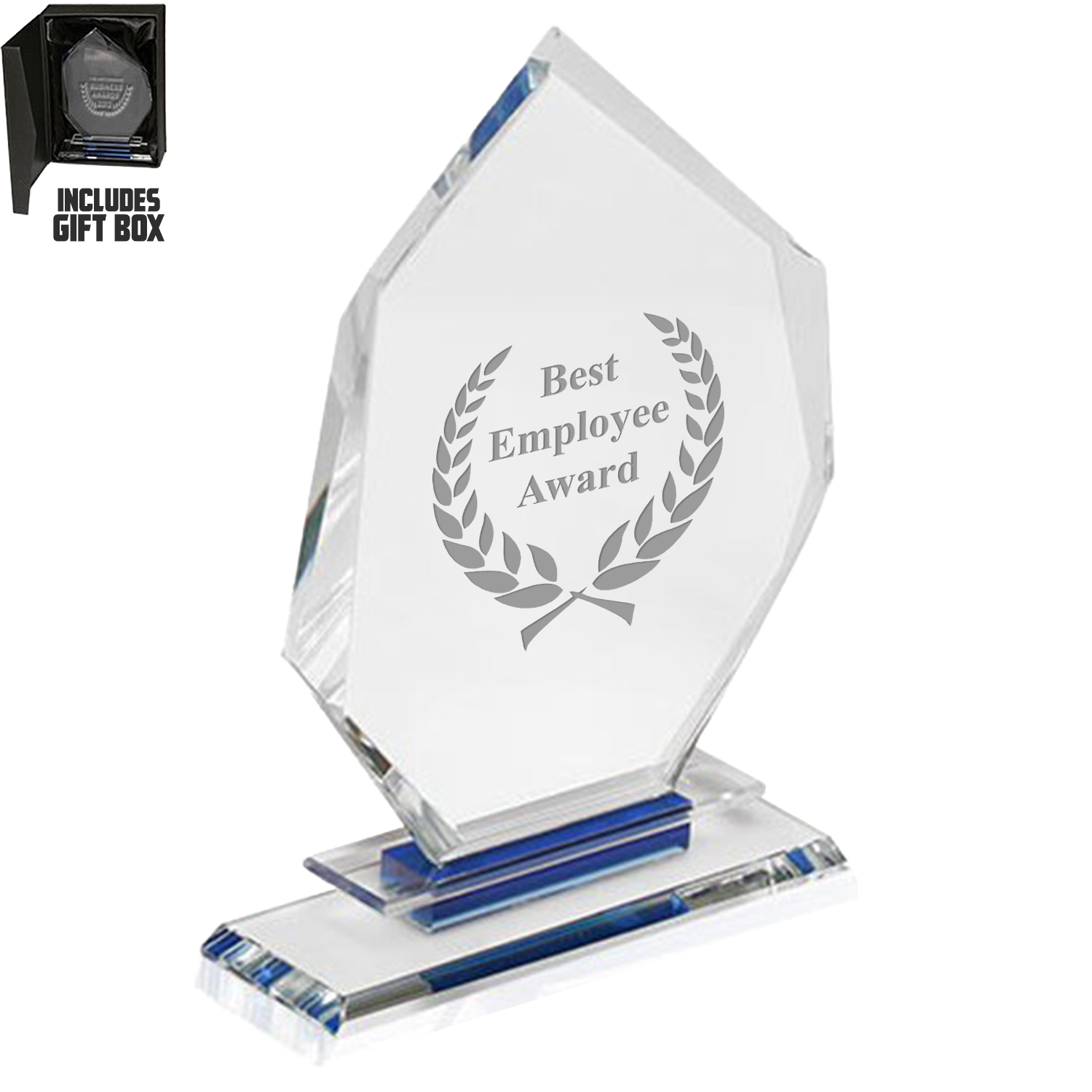 Slanted Heptagon Crystal Business Awards 2
