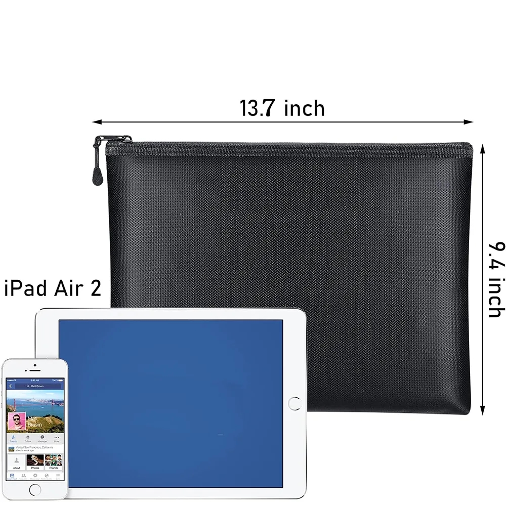 Fireproof Bag Document Holder 13.7"x9.4" 1