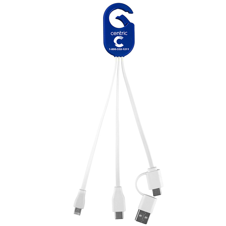 "WEBER" 5-in-1 Cell Phone Charging Cable with Carabiner Clip 4