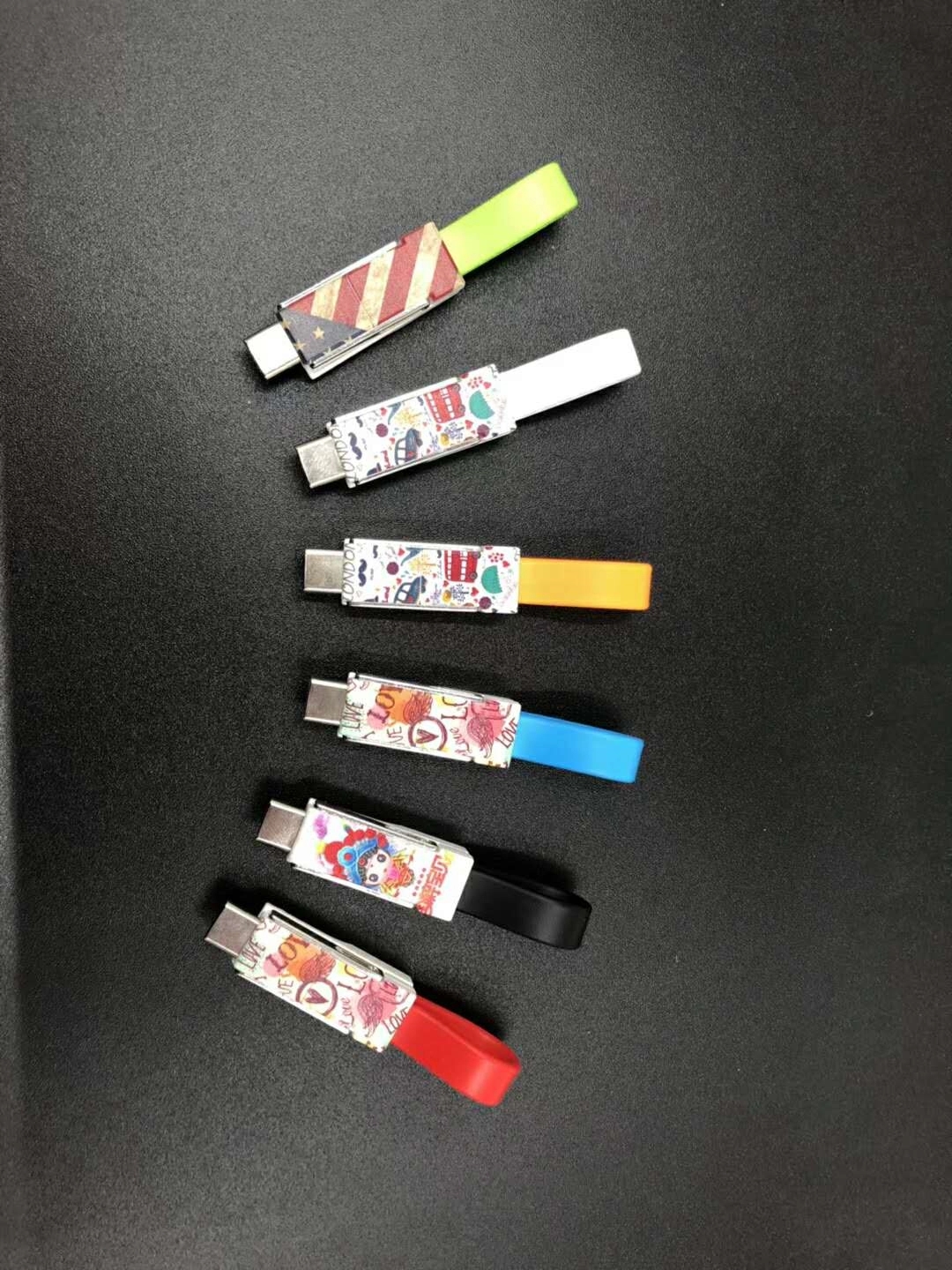 Mini 3 in 1 Short Keychain Magnet Charging Cable 11