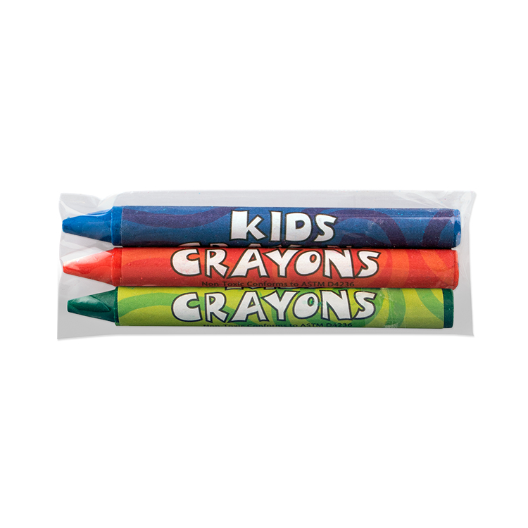 3 Pack Cello Wrapped Crayons