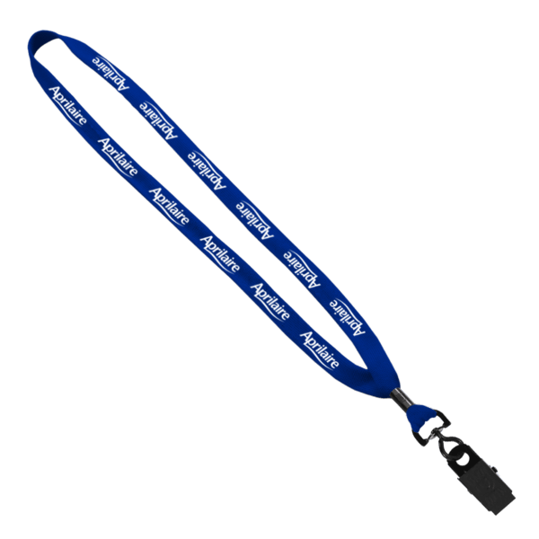 5/8" Polyester Shoelace Lanyard with Metal Crimp & Split-Ring 82