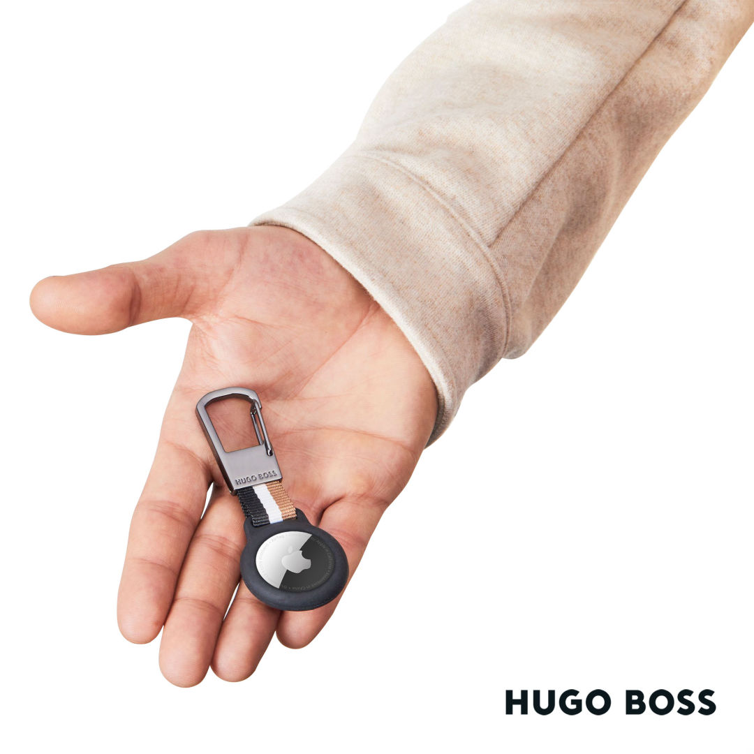 Hugo Boss® Iconic Key Ring With Air Tag Holder 7